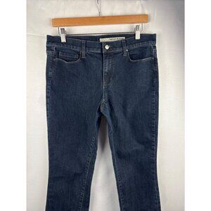 DKNY Jeans Womens Straight-Leg Denim Pants Size 6X30 Dark Wash Cotton Blend